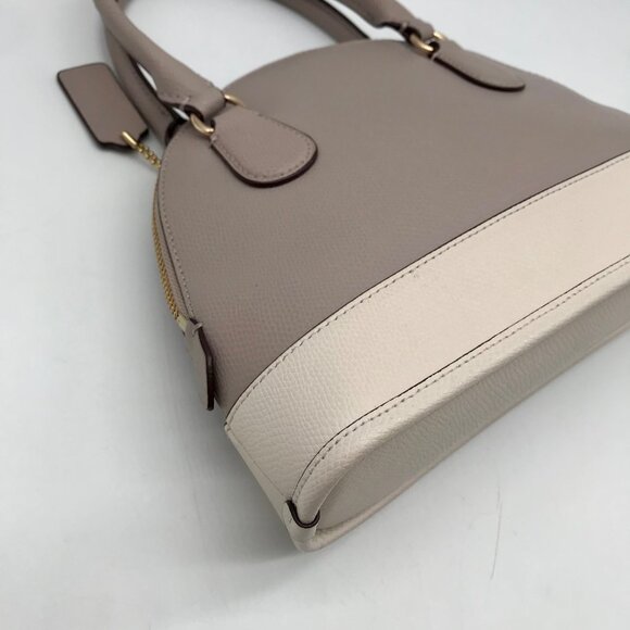 Coach Birch And Chalk Crossgrain Leather Mini Cora Domed Satchel bag - Picture 9 of 11